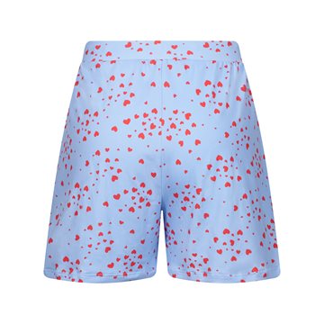 Liberté - Alma Shorts - Light Blue Pink Heart